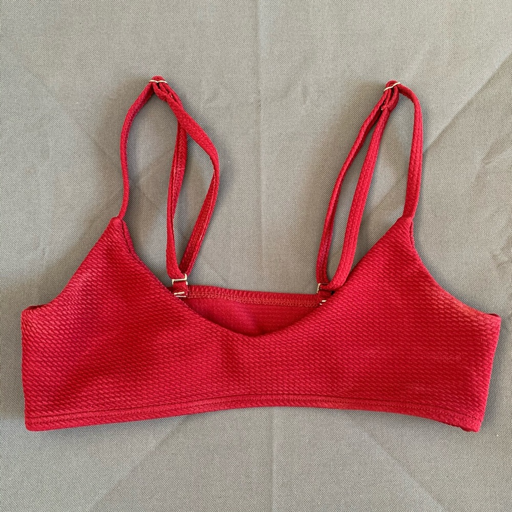 Zaful Raspberry Colored Bathing Suit Top